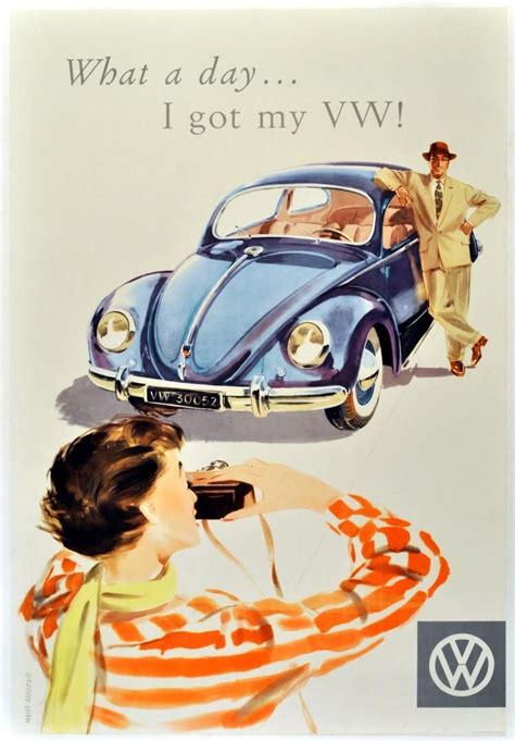 vintage vw posters|vw volkswagen poster.